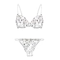 Lilosy Sexy Lingerie Set 2 Piece Women Push Up Bra and Panty 3XS-5XL