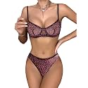 Lilosy Sexy Lingerie Set 2 Piece Women Matching Bra and Panty