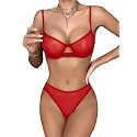 Lilosy Sexy Lingerie Set 2 Piece Women Matching Bra and Panty