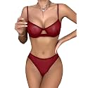 Lilosy Sexy Lingerie Set 2 Piece Women Matching Bra and Panty