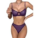 Lilosy Sexy Lingerie Set 2 Piece Women Matching Bra and Panty