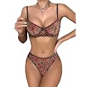 Lilosy Sexy Lingerie Set 2 Piece Women Matching Bra and Panty