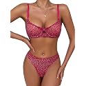 Lilosy Sexy Lingerie Set 2 Piece Women Matching Bra and Panty
