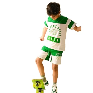 LILPICKS Boys GraphicsText Printed T-shirt with Drawstring