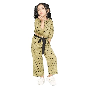 LILPICKS Girls Polka Dot Coordinated Pant Set