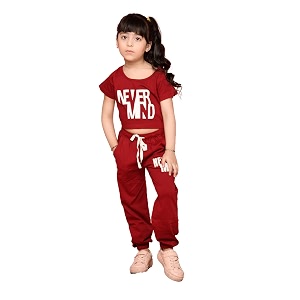 LILPICKS Girls Boxy Fit Athleisure Co-ord set