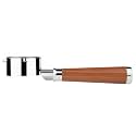 LILQ 54mm Bottomless Naked 3 Ears Portafilter | Compatible with Breville Machines | Stable Handle (Rosewood Flat, 54mm Breville)