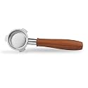 LILQ 54mm Naked Bottomless Portafilter Compatible with Breville Barista Express, Barista Pro, Bambino, and More – 18-20g basket included (Rosewood Smooth, 54mm)