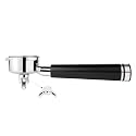 LILQ 54mm Spouted Portafilter Compatible with Breville Barista Express, Barista Pro, Bambino, and More – 18-20g basket included (Aluminum Flat, Double Spouts)