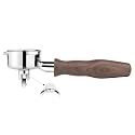 LILQ 54mm Spouted Portafilter Compatible with Breville Barista Express, Barista Pro, Bambino, and More – 18-20g basket included (Walnut, Double Spouts)