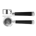 LILQ 58mm Bottomless Naked 2 Ears Portafilter Compatible with Gaggia Machines– Includes 18–20g Basket (Aluminum Flat, 58mm For Gaggia)