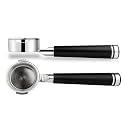 LILQ 58mm Bottomless Naked 2 Ears Portafilter Compatible with Breville Machines– Includes 18–20g Basket (Aluminum Flat, 58mm For Breville)