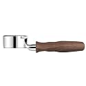 LILQ 58mm Bottomless Naked 2 Ears Portafilter Compatible with Gaggia Machines– Includes 18–20g Basket (Walnut, 58mm For Gaggia)