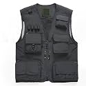 Lilychan Mens Utility Casual Fishing Vests Outdoor Vest Multi Pockets Cargo Vest Travel Hunting Camping Tactical Outerwear