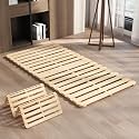 LILYPELLE Floor Bed Frame Twin, Foldable Tatami Bed Frame Futon Frame