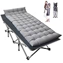 LILYPELLE Folding Camping Cot, Extra Wide Heavy Duty Sleeping Cots