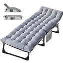 LILYPELLE Folding Camping Cot, Extra Wide Heavy Duty Sleeping Cots