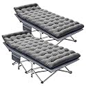 LILYPELLE Folding Camping Cot, Extra Wide Heavy Duty Sleeping Cots