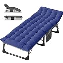 LILYPELLE Folding Camping Cot, Extra Wide Heavy Duty Sleeping Cots