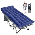 LILYPELLE Folding Camping Cot, Extra Wide Heavy Duty Sleeping Cots