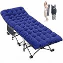 LILYPELLE Folding Camping Cot, Extra Wide Heavy Duty Sleeping Cots