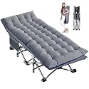 LILYPELLE Folding Camping Cot, Extra Wide Heavy Duty Sleeping Cots