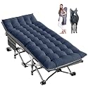 LILYPELLE Folding Camping Cot, Extra Wide Heavy Duty Sleeping Cots