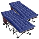 LILYPELLE Folding Camping Cot, Extra Wide Heavy Duty Sleeping Cots