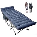 LILYPELLE Oversized XXL Folding Camping Cot, 32" H Heavy Duty Sleeping Cots