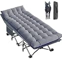 LILYPELLE Oversized XXL Folding Camping Cot, 32" Heavy Duty Sleeping Cots
