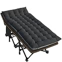 LILYPELLE Oversized XXL Folding Camping Cot, 32" Heavy Duty Sleeping Cots