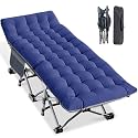 LILYPELLE Oversized XXL Folding Camping Cot, 32" Heavy Duty Sleeping Cots