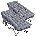 LILYPELLE Oversized XXL Folding Camping Cot, 32" Heavy Duty Sleeping Cots