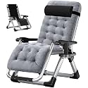 LILYPELLE Zero Gravity Chair, Premium Lawn Recliner Folding Portable Chaise Lounge with Detachable Cushion, Headrest and Cup Holder, Reclining Patio Lounger Chair