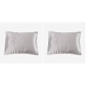 LilySilk 3101-06-30x40 19 Momme 100% Mulberry Silk Pillowcase Travel Size, 12 x 16, Silvergray (Pack of 2)
