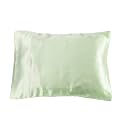 LilySilk Silk Pillowcase Pillows Travel Sized, Light Green, 13" x 18"
