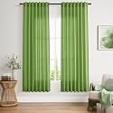 Lime Green Linen Curtains 72 Inch Long