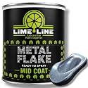 LiME LiNE Automotive Metal Flake Midcoat - No Reducer Needed (Ice Blue, 1 Gallon)