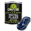 LiME LiNE Automotive Metal Flake Midcoat - No Reducer Needed (Blue, 1 Quart)