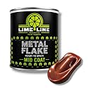 LiME LiNE Automotive Metal Flake Midcoat - No Reducer Needed (Orange Iridescent, 1 Quart)