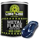 LiME LiNE Automotive Metal Flake Midcoat - No Reducer Needed (Blue, 1 Gallon)