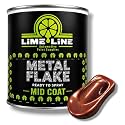 LiME LiNE Automotive Metal Flake Midcoat - No Reducer Needed (Orange Iridescent, 1 Gallon)