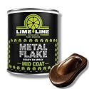 LiME LiNE Automotive Metal Flake Midcoat - No Reducer Needed (Rootbeer Brown, 1 Quart)