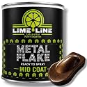 LiME LiNE Automotive Metal Flake Midcoat - No Reducer Needed (Rootbeer Brown, 1 Gallon)