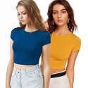 Lime Women39s Basic Short Sleeve Round Neck