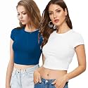 Lime Women39s Basic Short Sleeve Round Neck