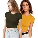 Lime Women39s Basic Short Sleeve Round Neck