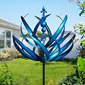 LimeHill Wind Spinner for Yard and Garden - Large Metal Kinetic Wind Sculptures, Yard Art Outdoor Decor (27 x 91 inches)