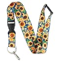 Limeloot Lanyard for Keys, ID Badge, Accessories | Neck Lanyard for Men and Women with Quick Release Buckle and Flat Ring