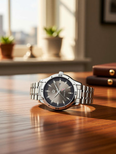 LIMESTONE Day and Date Functioning Stainless Steel